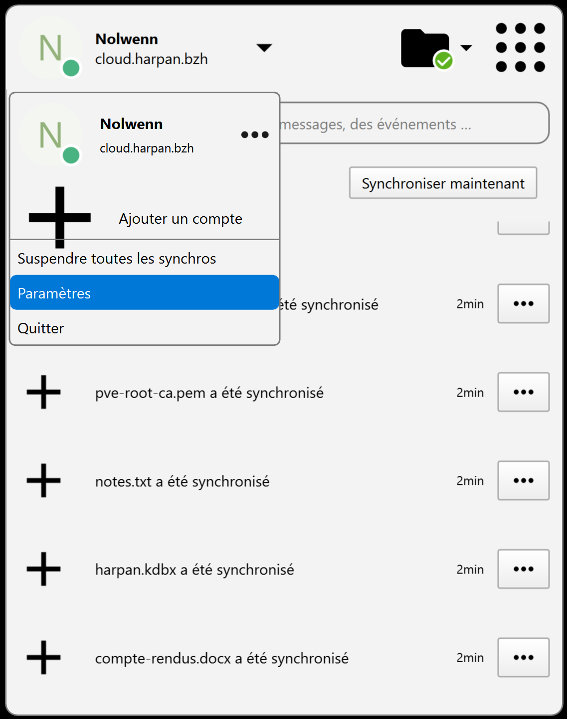 NextcloudClient-Parametres-Settings.png
